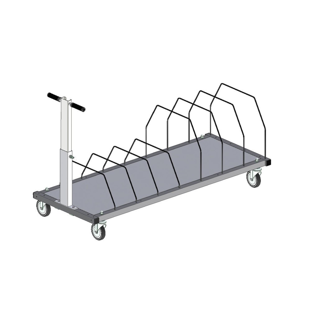Illustration du produit: Module de rangement sous plateau pour système de table d’emballage Rocholz, H x l x P 690 x 1.600 x 600 mm