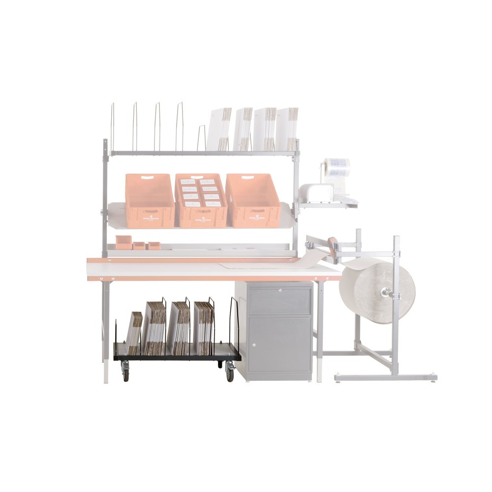 N° de l'image du produit 4 : Module de rangement sous plateau pour système de table d’emballage Rocholz, H x l x P 690 x 1.015 x 600 mm