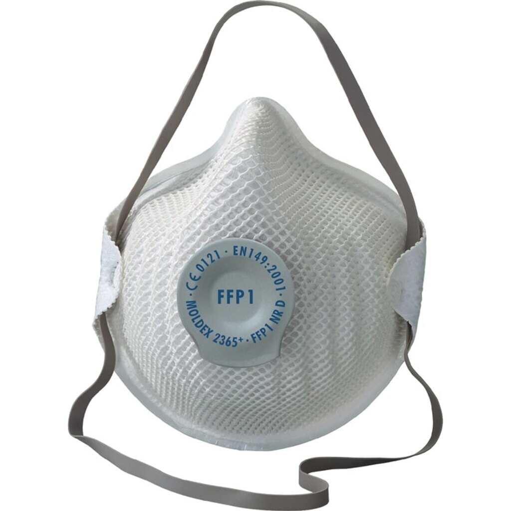 MOLDEX®Atemschutzmaske Klassiker 236515, mit Ausatemventil, FFP1 / V NR D, 20St./KT Illustration du produit: MOLDEX®Atemschutzmaske Klassiker 236515, mit Ausatemventil, FFP1 / V NR D, 20St./KT