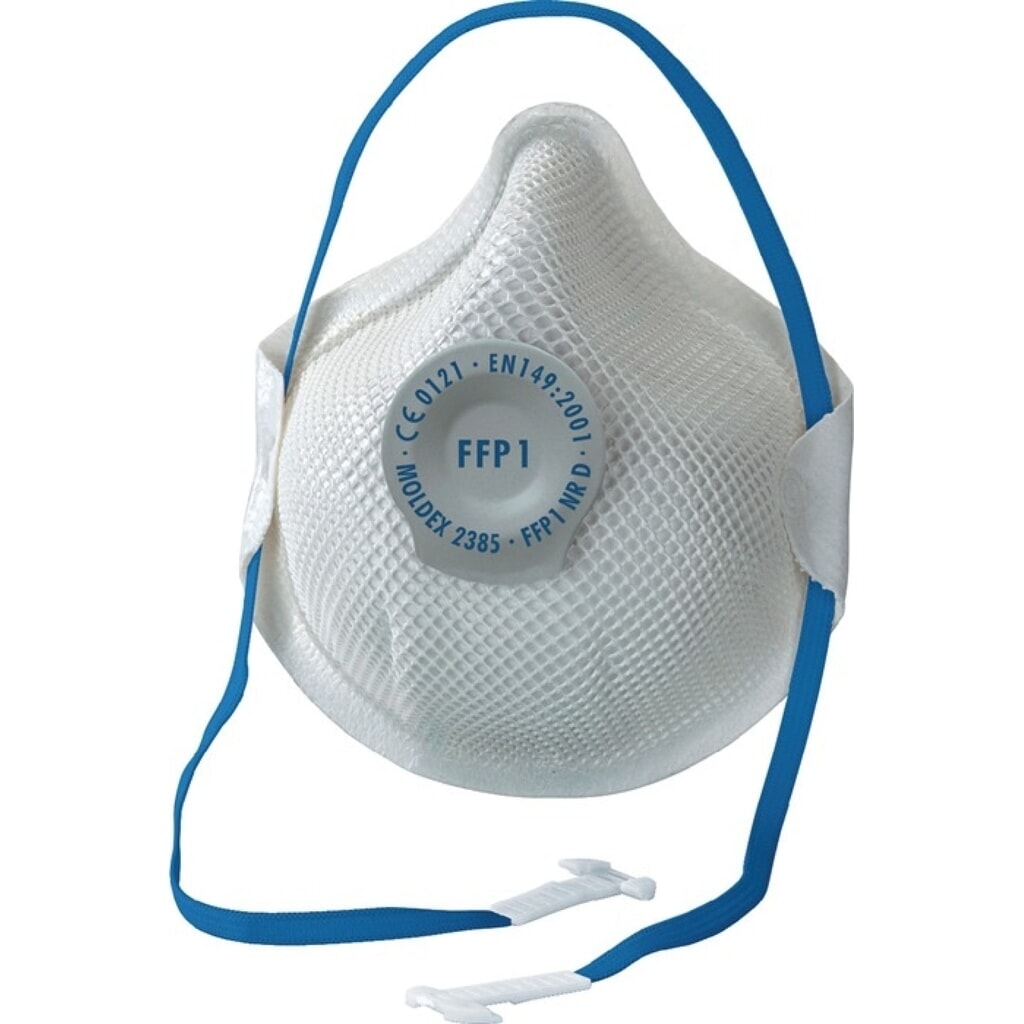 MOLDEX®Atemschutzmaske Smart 238501, mit Ausatemventil, FFP1 / V NR D, 20St./KT Illustration du produit: MOLDEX®Atemschutzmaske Smart 238501, mit Ausatemventil, FFP1 / V NR D, 20St./KT