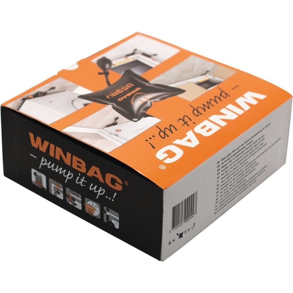N° de l'image du produit 4 : Montagekissen Winbag, Kunststoff schwarz, 135 kg, 4 Stück im Karton