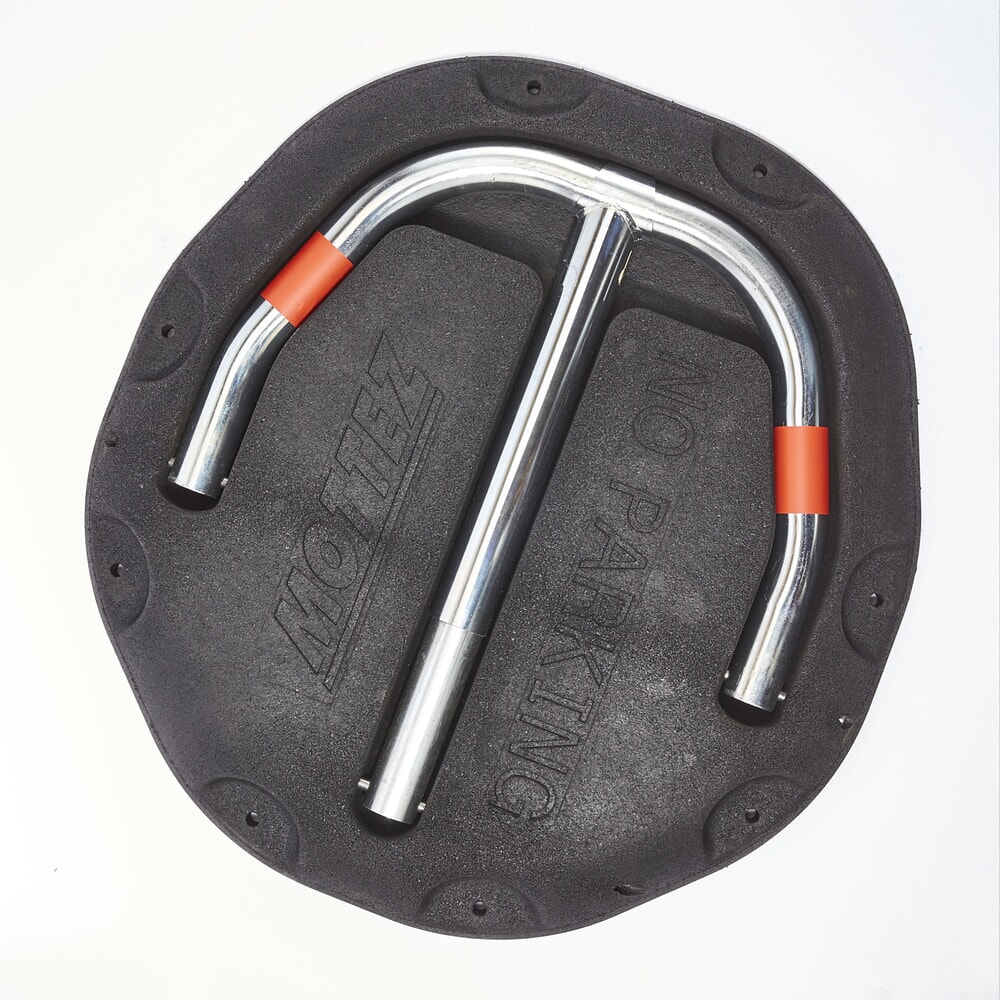 N° de l'image du produit 10 : MOTTEZ Barrière de parking en caoutchouc moulé avec serrure