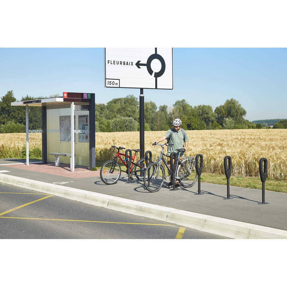 N° de l'image du produit 3 : MOTTEZ Poteau pour 2 vélos, longueur 260 mm