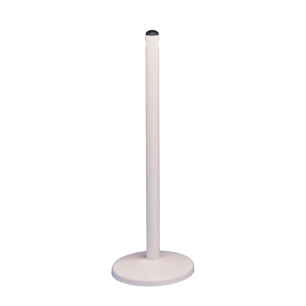 Illustration du produit: MOTTEZ Potelet métallique sur coupelle, hauteur 900 mm, blanc et noir