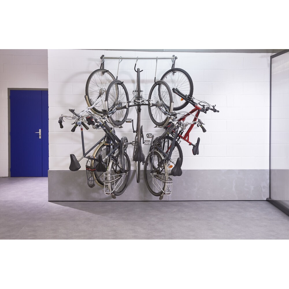 N° de l'image du produit 5 : MOTTEZ Support mural coulissant pour 5 vélos