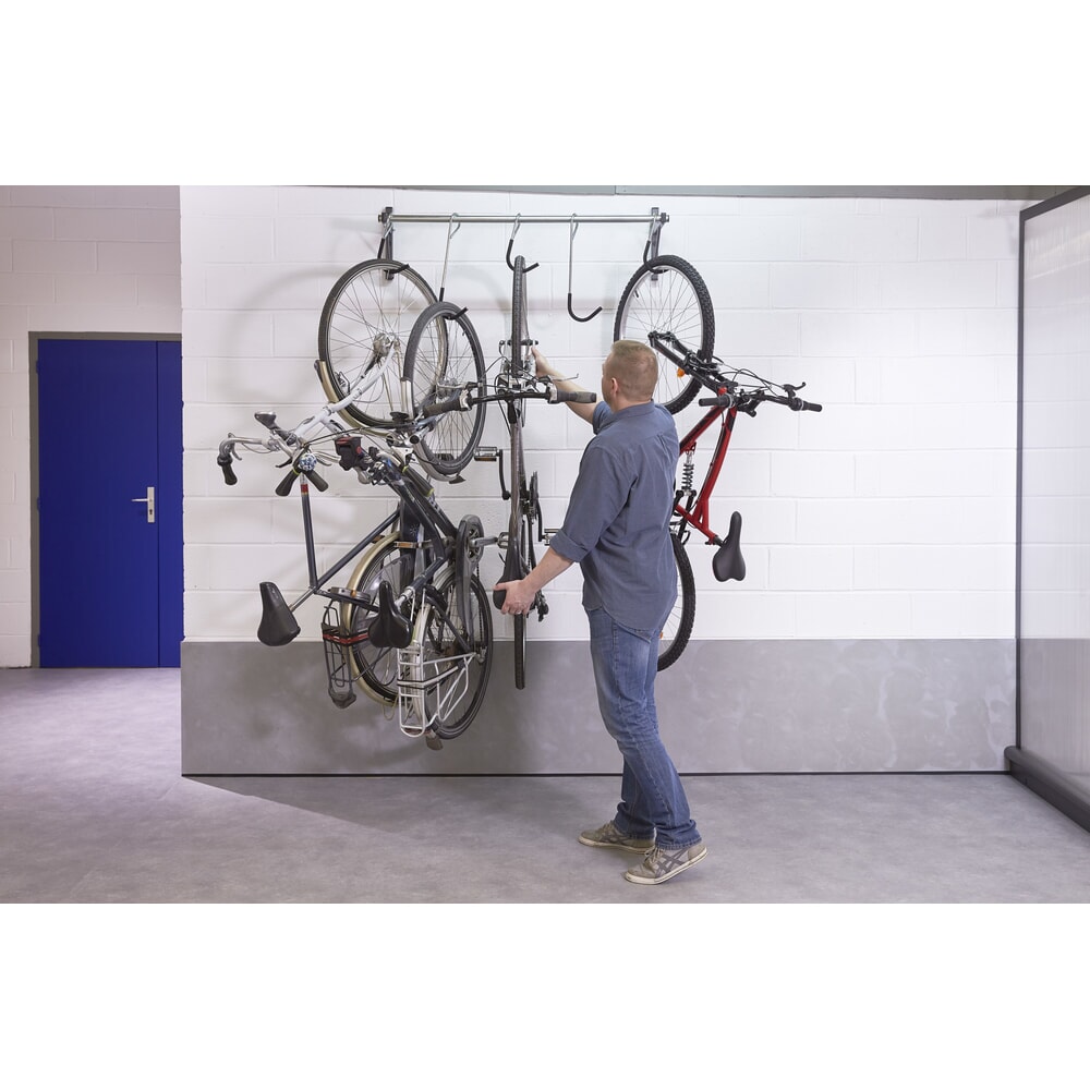 N° de l'image du produit 9 : MOTTEZ Support mural coulissant pour 5 vélos