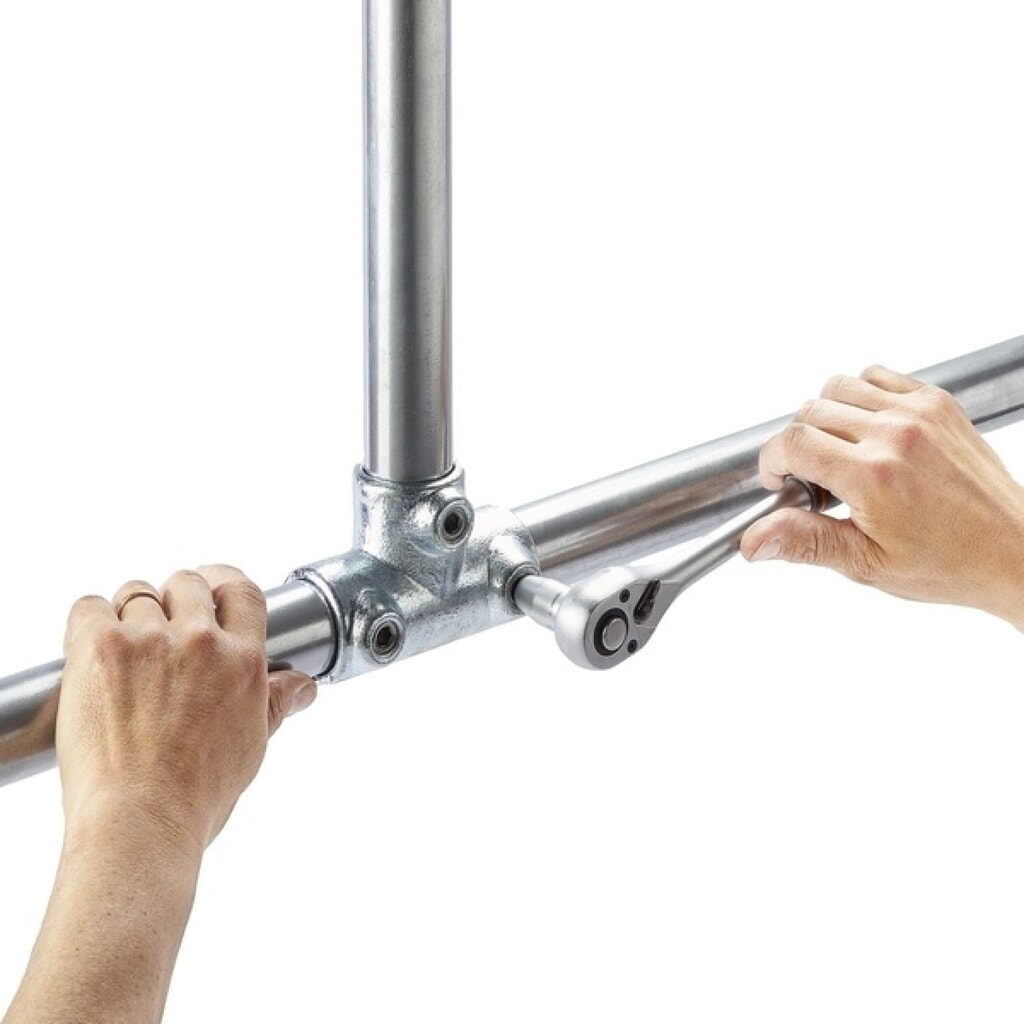 N° de l'image du produit 5 : MOTTEZ Tube, longueur 200 cm pour connecteurs Ø 27 mm, galvanisé