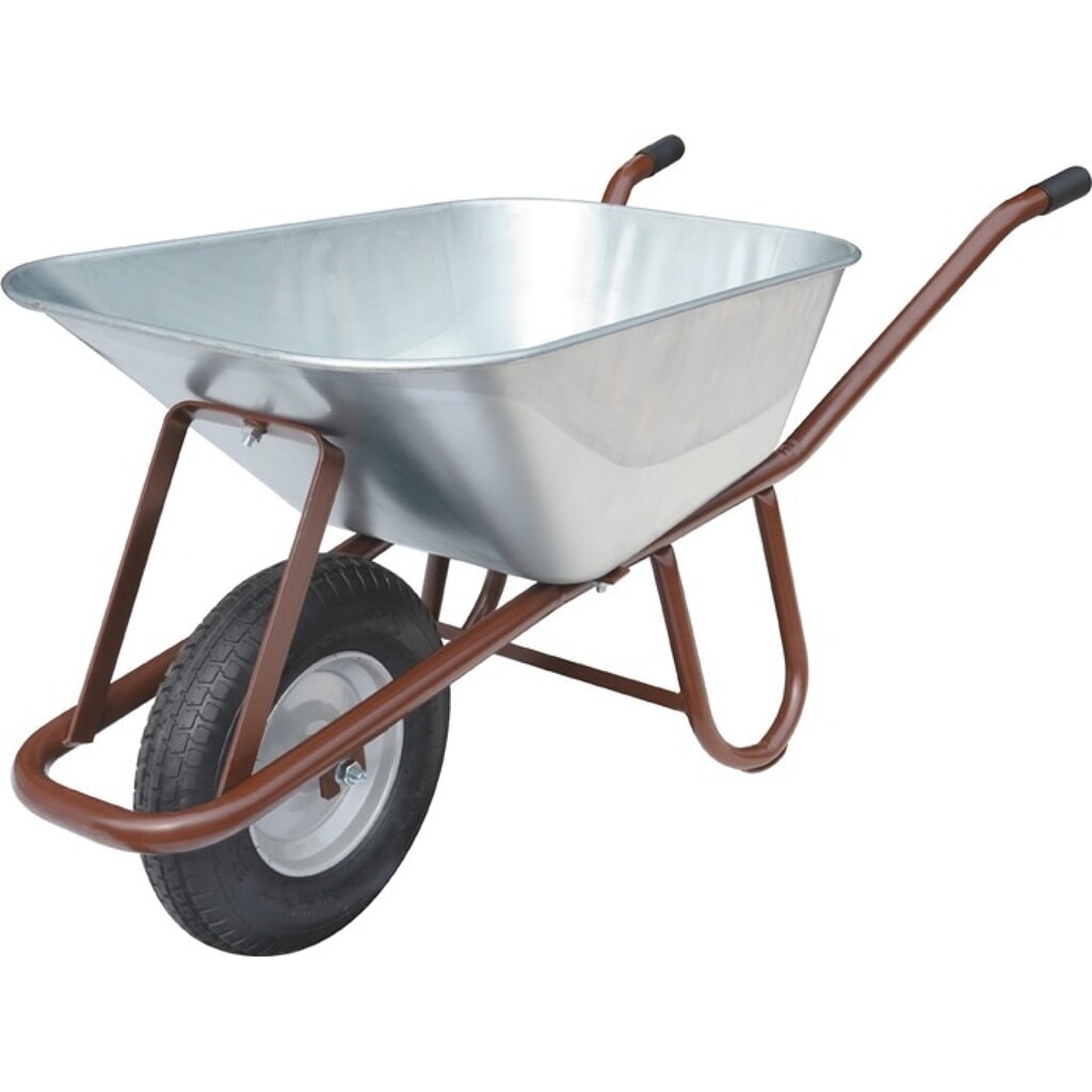 Illustration du produit: MÜBA Brouette profonde, roue gonflable, 90 l, jante en acier avec roulement à billes