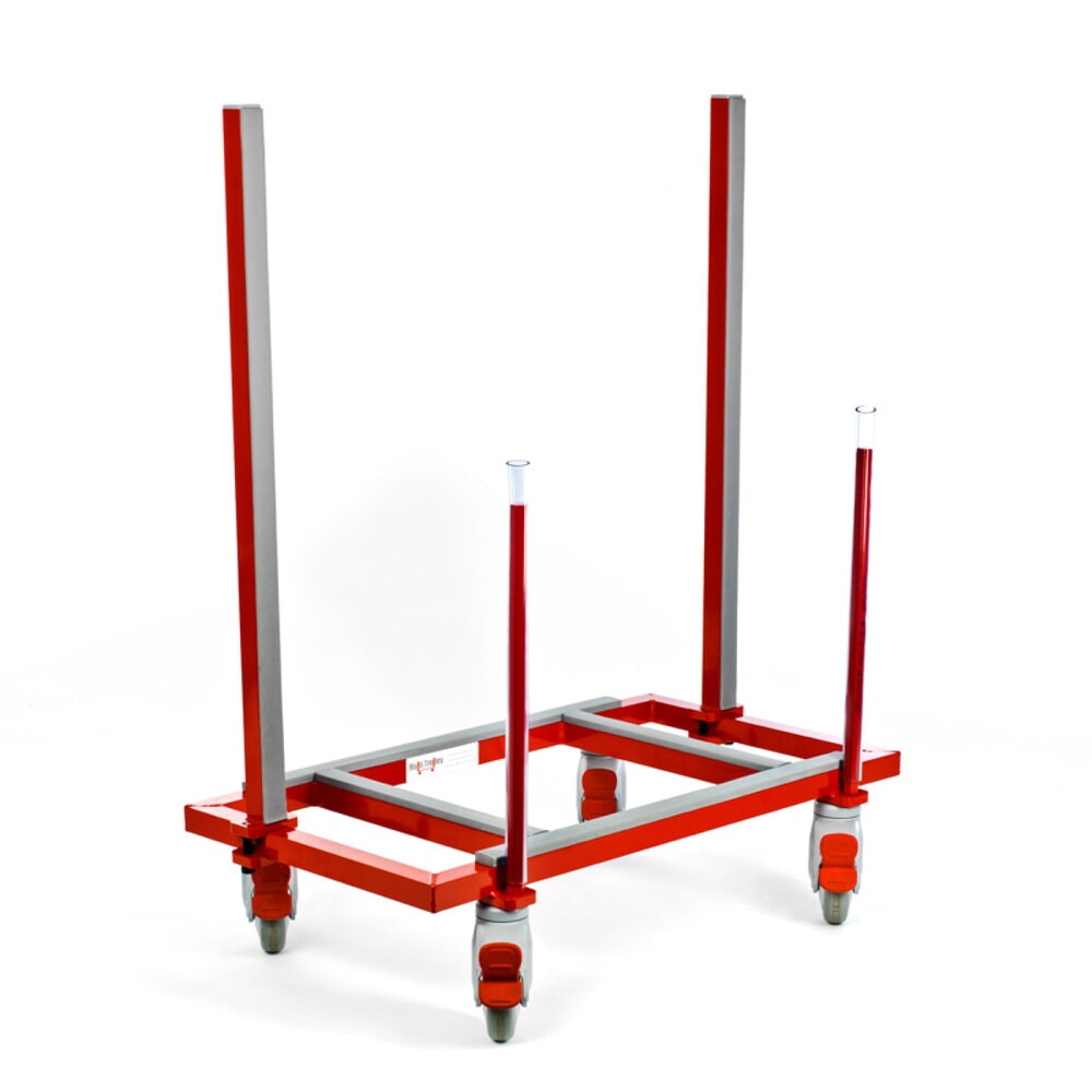 Illustration du produit: Multi-Trolley, capacité de charge 250 kg, L x l 780 x 420 mm, 2 barres fixes et 2 barres réglables