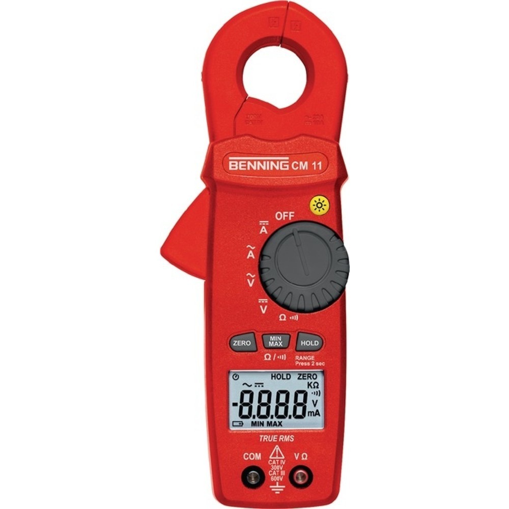 Illustration du produit: Multimètre à pince ampèremétrique CM 11 0,1 mA-20 A AC, 0,1 mA-10 A DC CAT IV 30