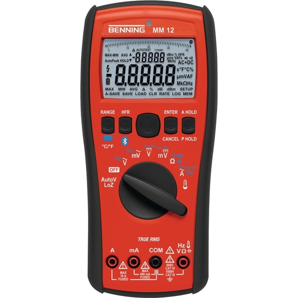 Multimètre MM 12 0,0001-1000 V AC/DC TRUE RMS BENNING Illustration du produit: Multimètre MM 12 0,0001-1000 V AC/DC TRUE RMS BENNING