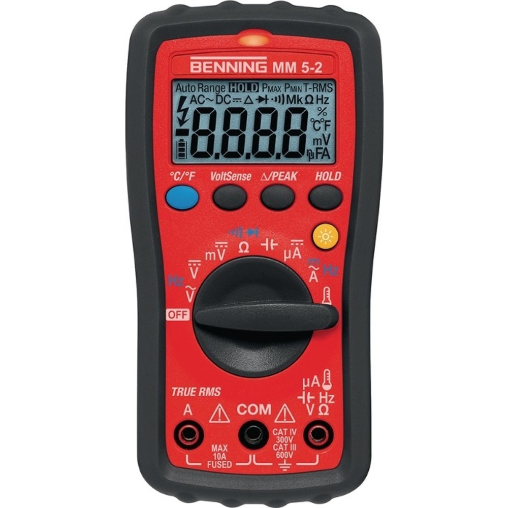 Illustration du produit: Multimètre MM 5-2 0,1 mV-600 V AC/DC TRUE RMS BENNING
