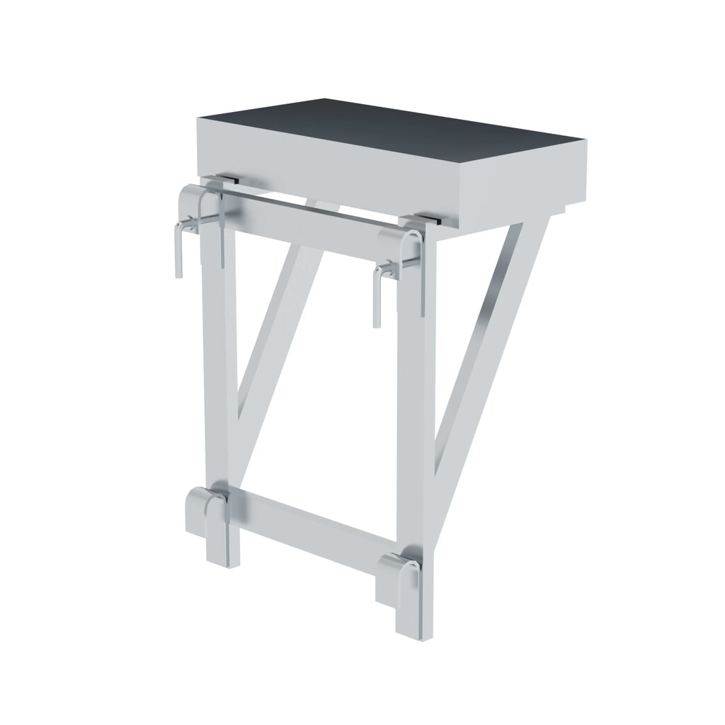 Munk Bac de rangement pour rambarde 100 x 300 x 600, à partir de 800 mm de largeur de niveau Illustration du produit: Munk Bac de rangement pour rambarde 100 x 300 x 600, à partir de 800 mm de largeur de niveau