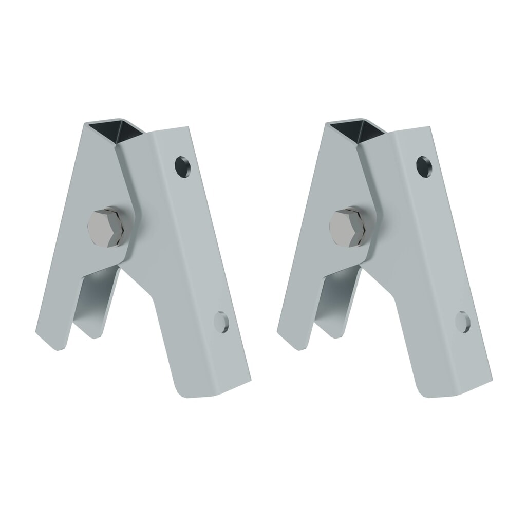 Munk Charnière pour échelle double à barreaux en aluminium Illustration du produit: Munk Charnière pour échelle double à barreaux en aluminium