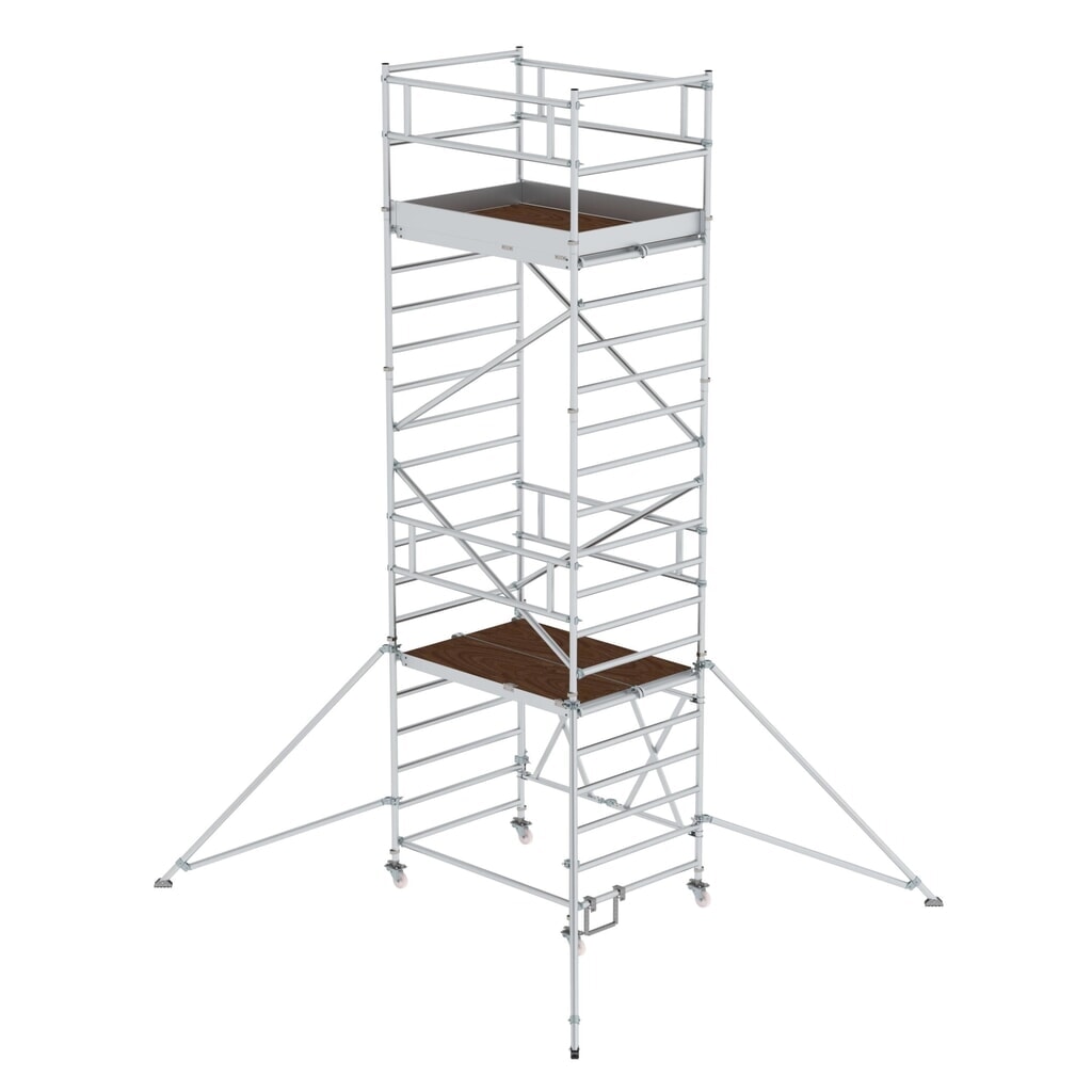 Illustration du produit: Munk Échafaudage pliant 1,35 x 1,80 m avec stabilisateur Hauteur de plate-forme 4,80 m