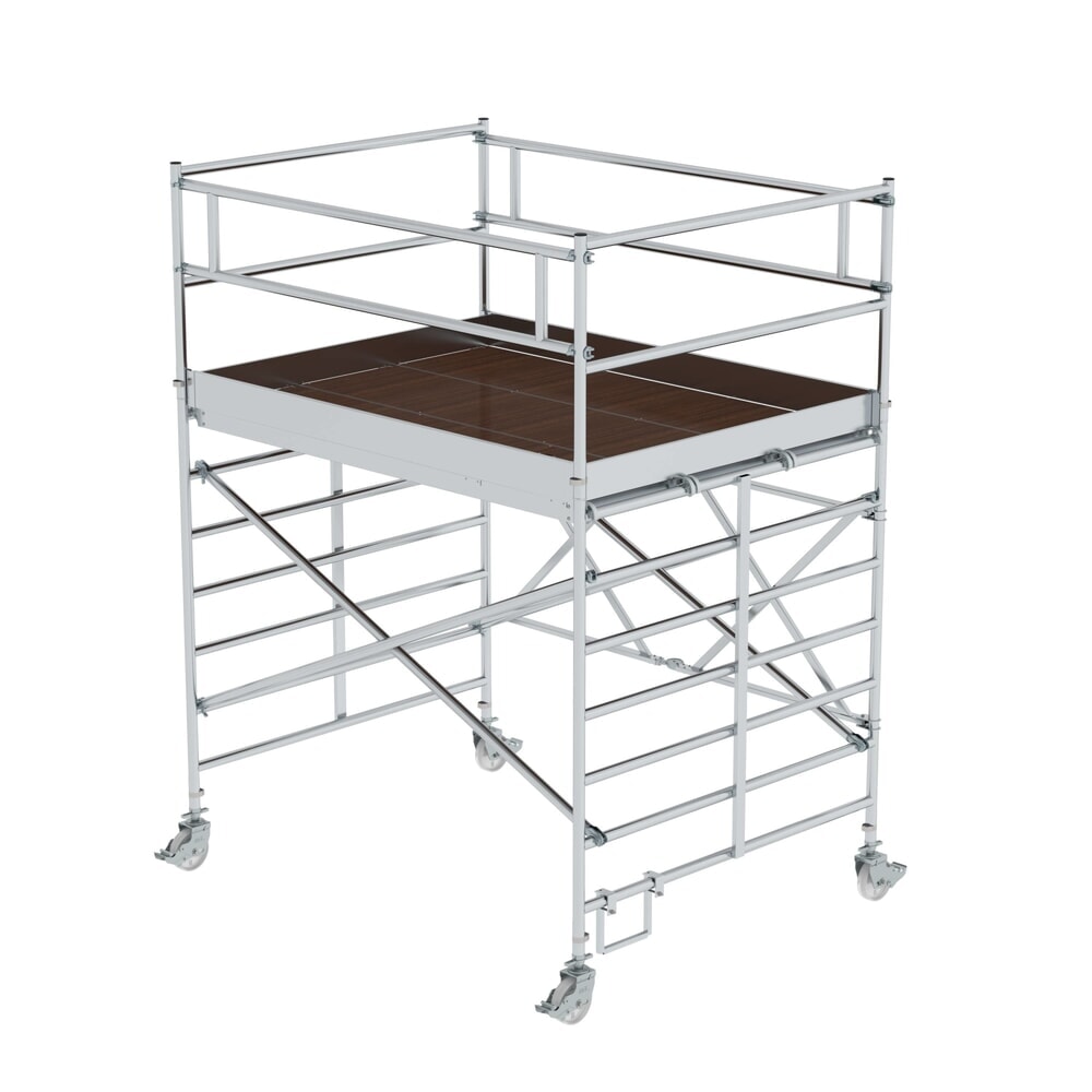 Illustration du produit: Munk Échafaudage pliant avec triple plate-forme Hauteur de plate-forme 2,35 m
