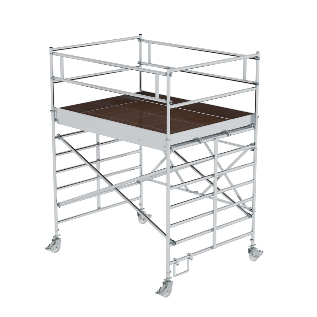 Illustration du produit: Munk Échafaudage pliant avec triple plate-forme Hauteur de plate-forme 2,35 m
