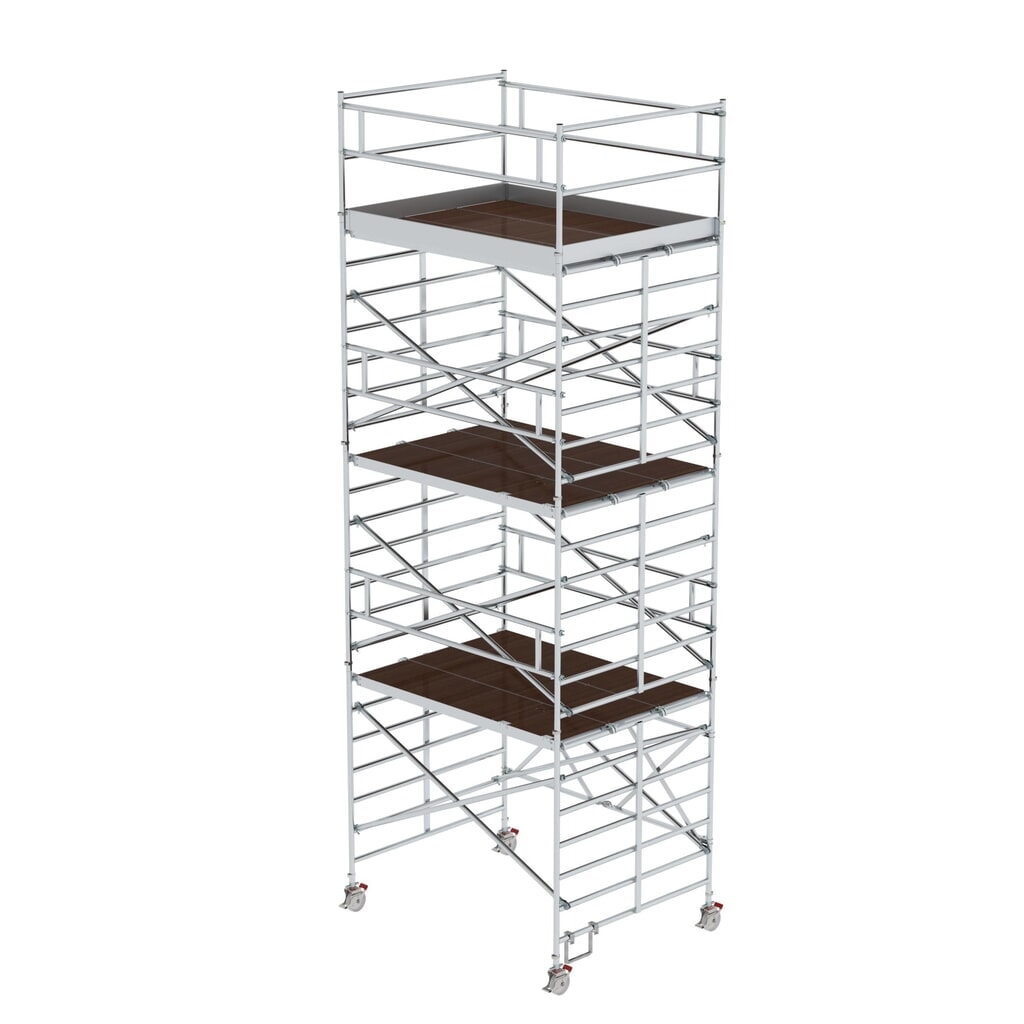 Illustration du produit: Munk Échafaudage pliant avec triple plate-forme Hauteur de plate-forme 6,35 m