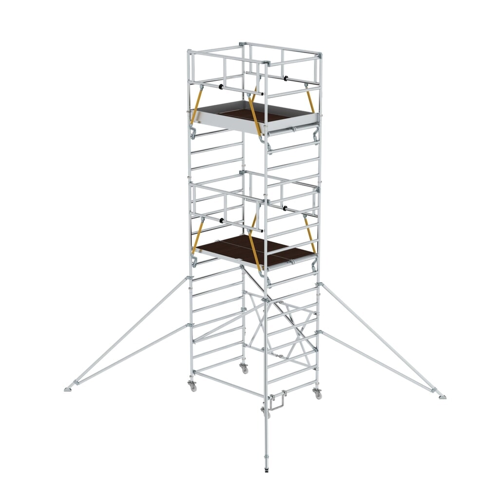 Illustration du produit: Munk Échafaudage pliant SG 1,35 x 1,80 m avec stabilisateur Hauteur de plate-forme 5,16 m
