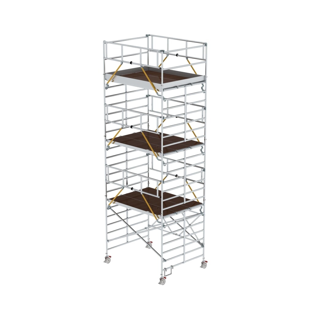 Munk Échafaudage pliant SG avec triple plate-forme Hauteur de plate-forme 6,43 m Illustration du produit: Munk Échafaudage pliant SG avec triple plate-forme Hauteur de plate-forme 6,43 m