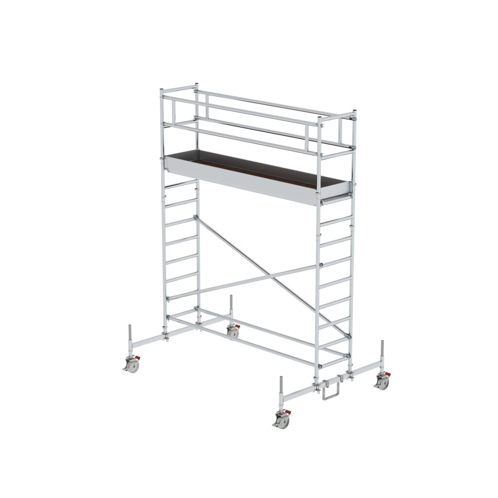 Munk Échafaudage roulant 0,75 x 3,0 m avec traverse mobile Hauteur de plate-forme 3 m Illustration du produit: Munk Échafaudage roulant 0,75 x 3,0 m avec traverse mobile Hauteur de plate-forme 3 m