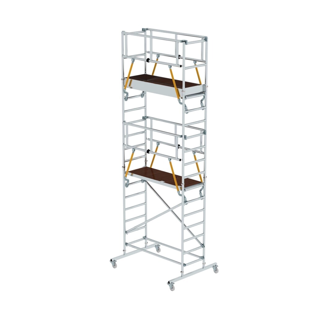 Illustration du produit: Munk Échafaudage roulant ML standard SG 0,75 x 1,80 m Hauteur de plate-forme 4,10 m