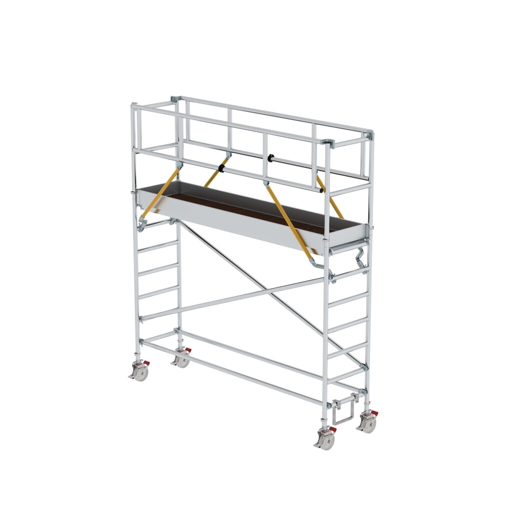 Munk Échafaudage roulant SG 0,75 x 3,0 m Hauteur de plate-forme 2,51 m Illustration du produit: Munk Échafaudage roulant SG 0,75 x 3,0 m Hauteur de plate-forme 2,51 m