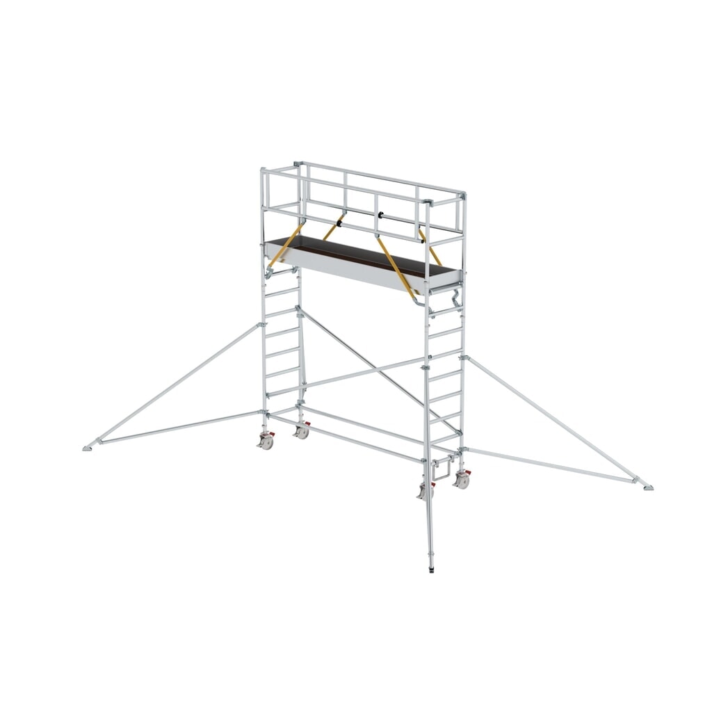 Munk Échafaudage roulant SG 0,75 x 3,0 m avec stabilisateur Hauteur de plate-forme 3,07 m Illustration du produit: Munk Échafaudage roulant SG 0,75 x 3,0 m avec stabilisateur Hauteur de plate-forme 3,07 m