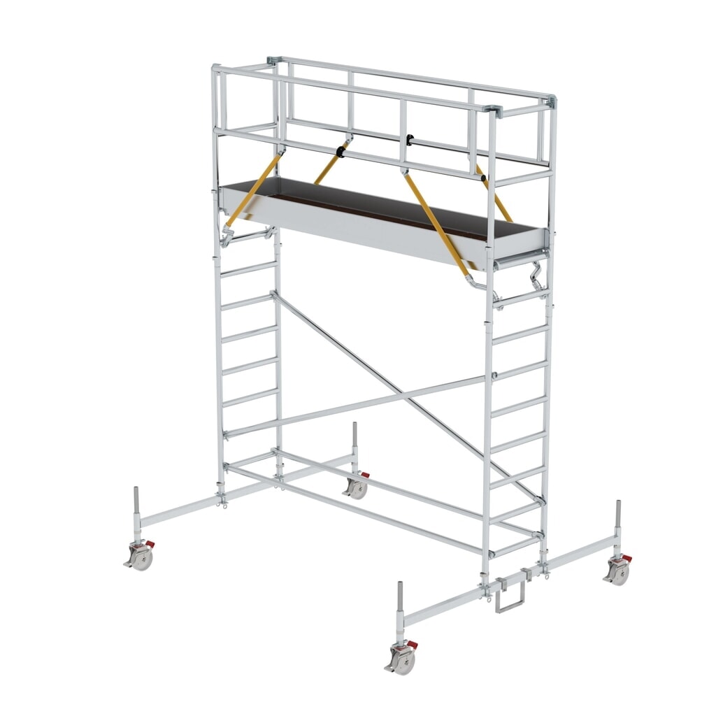 Munk Échafaudage roulant SG 0,75 x 3,0 m avec traverse mobile Hauteur de plate-forme 3,26 m Illustration du produit: Munk Échafaudage roulant SG 0,75 x 3,0 m avec traverse mobile Hauteur de plate-forme 3,26 m