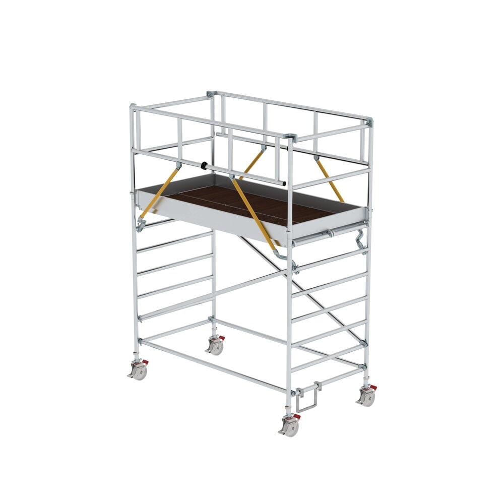 Illustration du produit: Munk Échafaudage roulant SG 1,35 x 2,45 m avec double plate-forme Hauteur de plate-forme 2,51 m