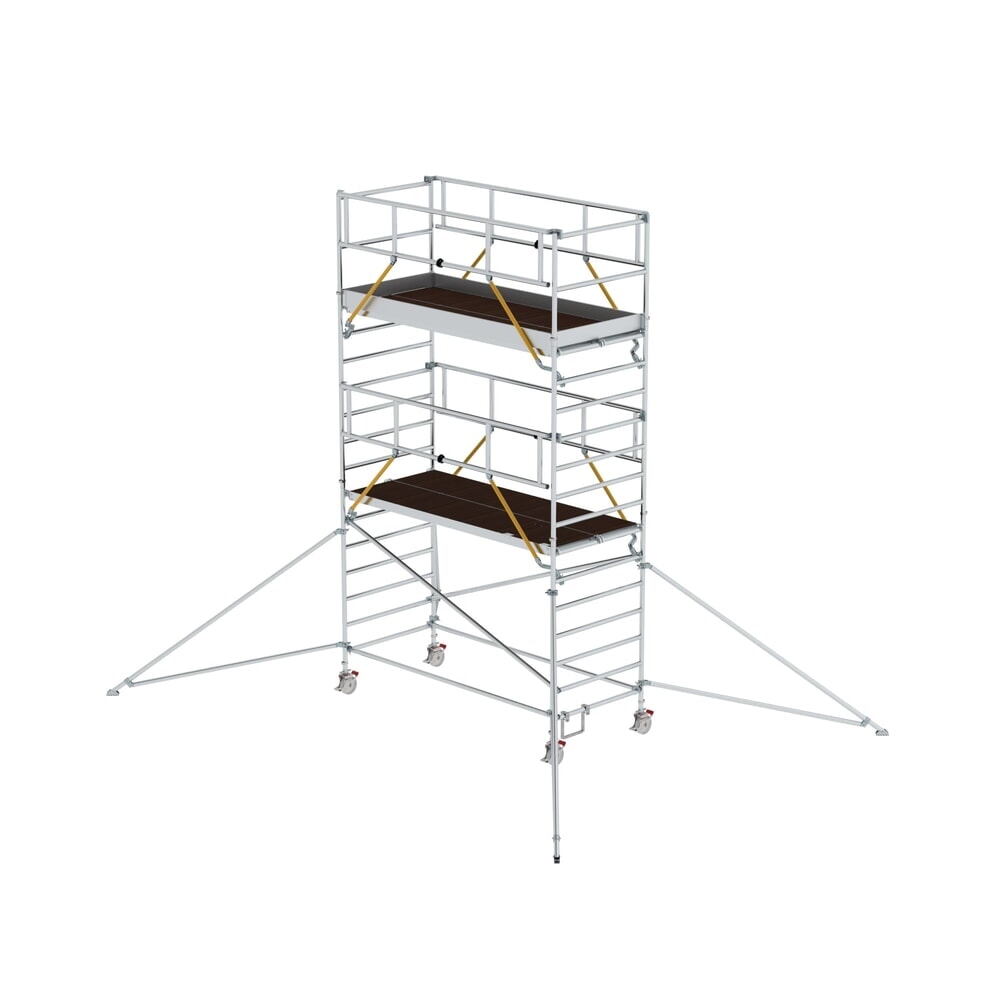 Illustration du produit: Munk Échafaudage roulant SG 1,35 x 3,0 m avec stabilisateurs et double plate-forme, hauteur de plate-forme 4,47 m