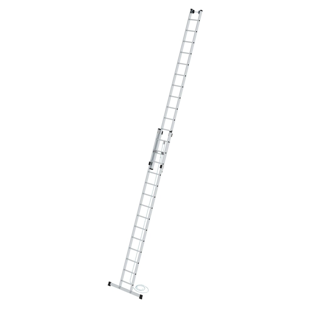 Illustration du produit: Munk Échelle à corde à barreaux 2 parties avec traverse standard, 2x14 barreaux
