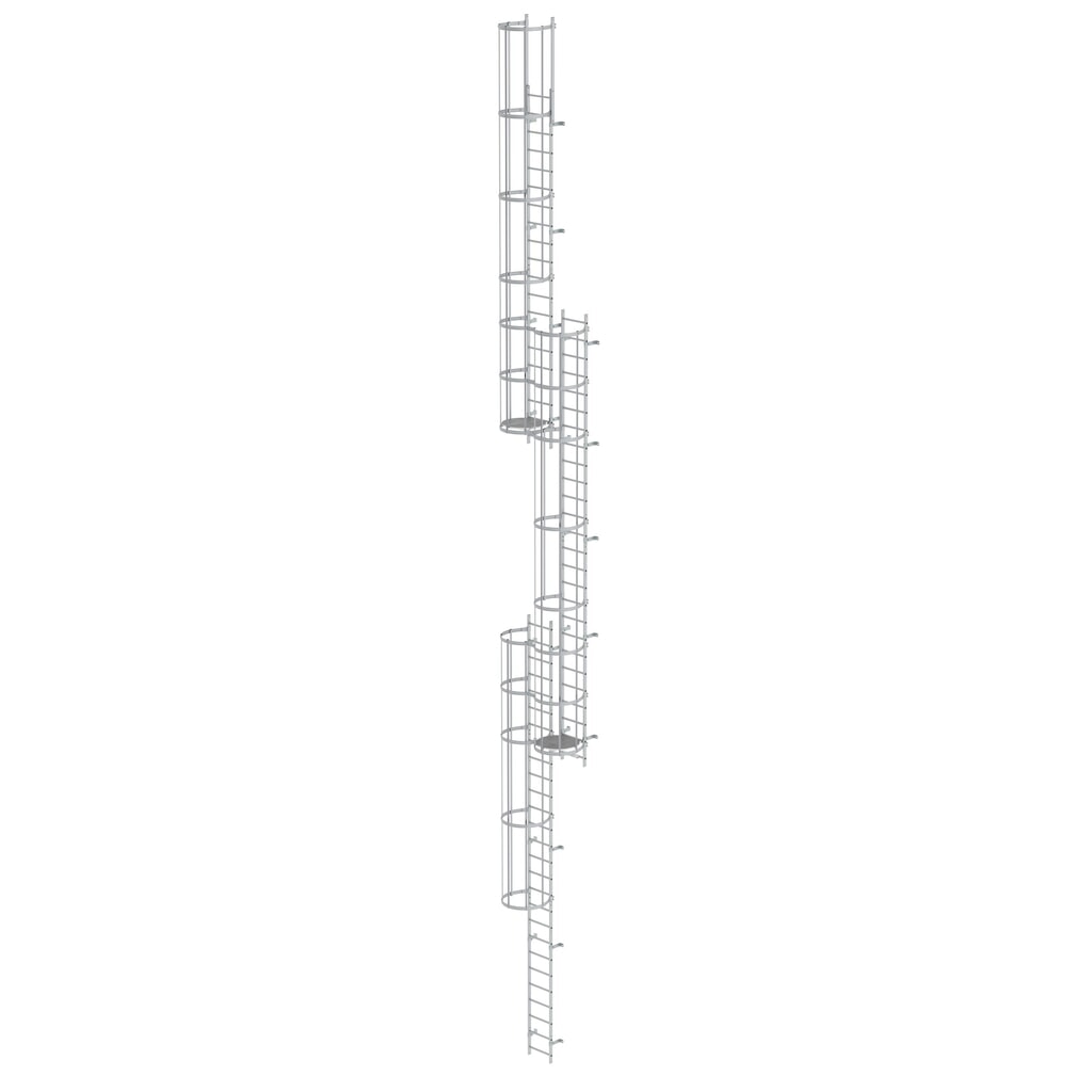 Munk Échelle à crinoline à plusieurs sections avec protection dorsale (échelle de secours) Aluminium anodisé 17,16 m Illustration du produit: Munk Échelle à crinoline à plusieurs sections avec protection dorsale (échelle de secours) Aluminium anodisé 17,16 m