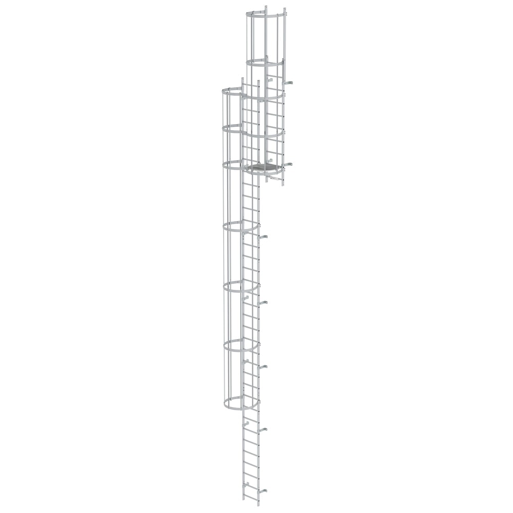 Illustration du produit: Munk Échelle à crinoline à plusieurs sections (construction), aluminium anodisé 11,84 m