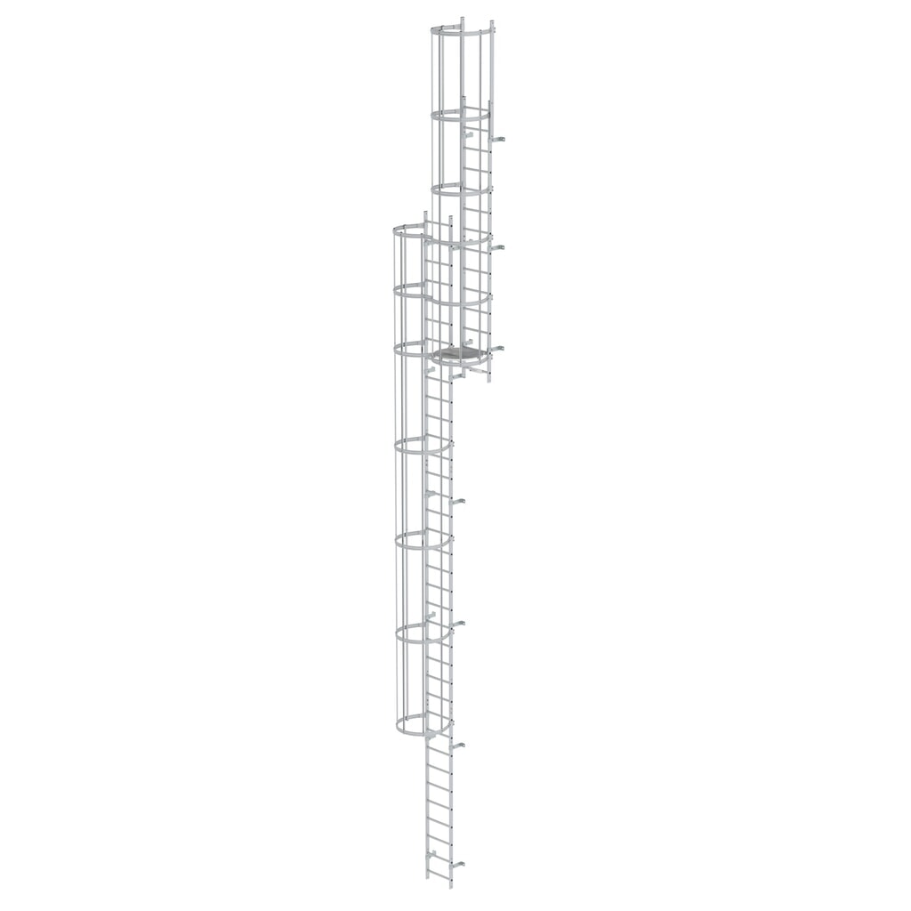 Munk Échelle à crinoline à plusieurs sections (construction), aluminium anodisé 12,96 m Illustration du produit: Munk Échelle à crinoline à plusieurs sections (construction), aluminium anodisé 12,96 m