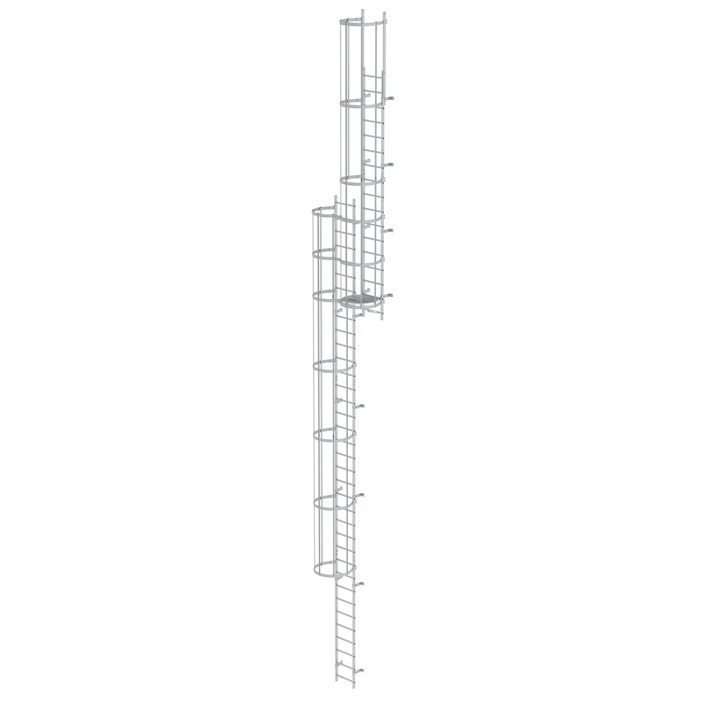 Illustration du produit: Munk Échelle à crinoline à plusieurs sections (construction), aluminium anodisé 13,80 m
