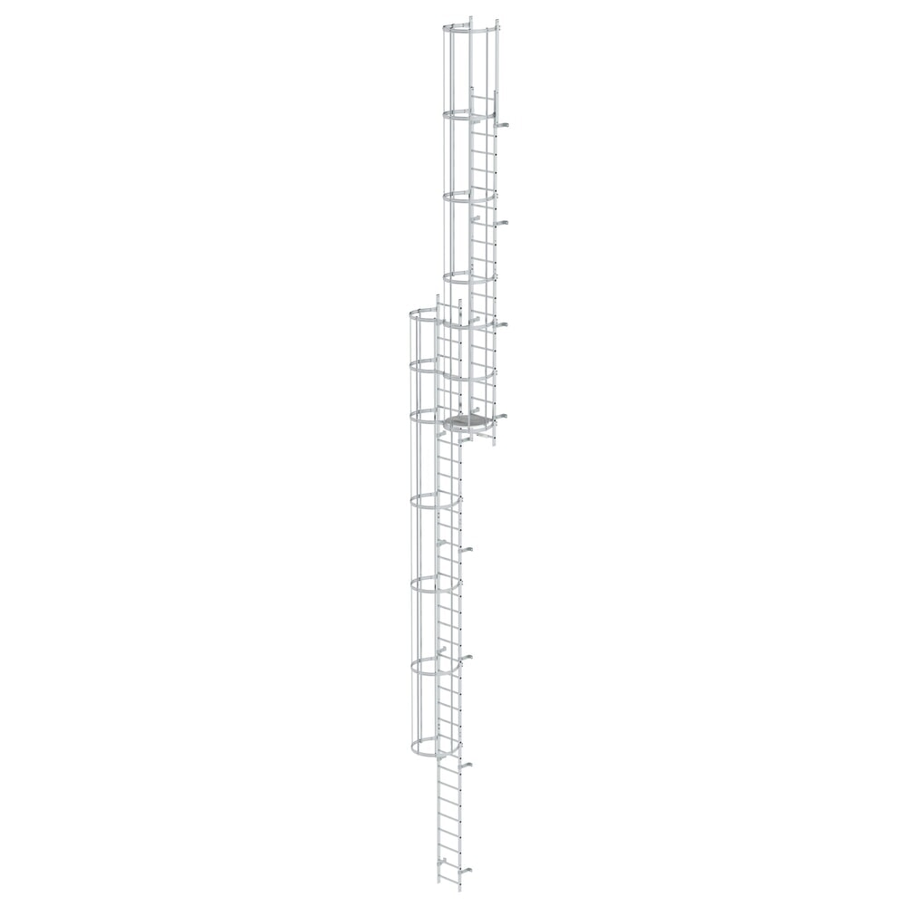 Illustration du produit: Munk Échelle à crinoline à plusieurs sections (construction), aluminium brut 14,64 m