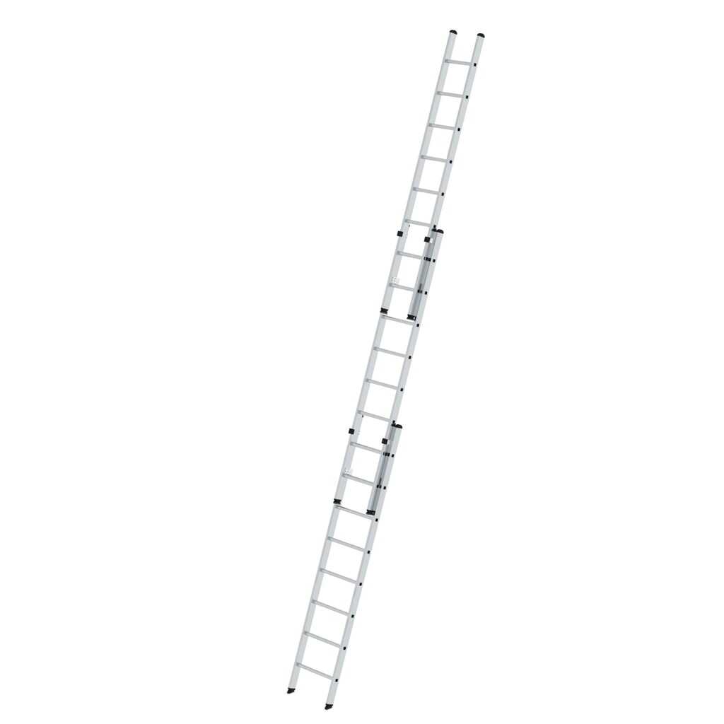 Illustration du produit: Munk Échelle coulissante à barreaux 3 parties sans traverse, 3x8 barreaux