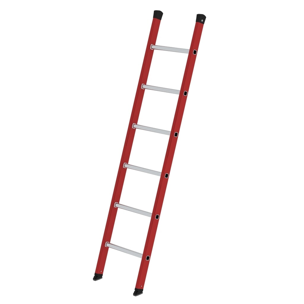 Munk Échelle d'appui à barreaux PRV / aluminium sans traverse, 6 barreaux Illustration du produit: Munk Échelle d'appui à barreaux PRV / aluminium sans traverse, 6 barreaux
