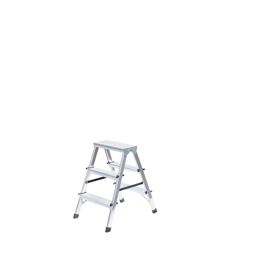Munk Escabeau domestique accessible des deux côtés, 2x3 marches Illustration du produit: Munk Escabeau domestique accessible des deux côtés, 2x3 marches
