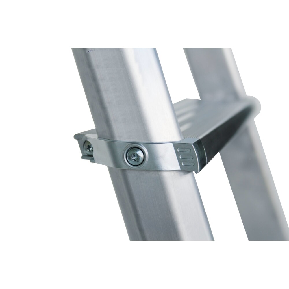 N° de l'image du produit 2 : Munk Escabeau double à marches ML accessible d'un côté, aluminium anodisé, 3 marches