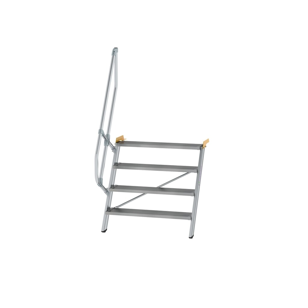 Illustration du produit: Munk Escalier 60°, largeur de marche 1000 mm, 4 marches, aluminium strié