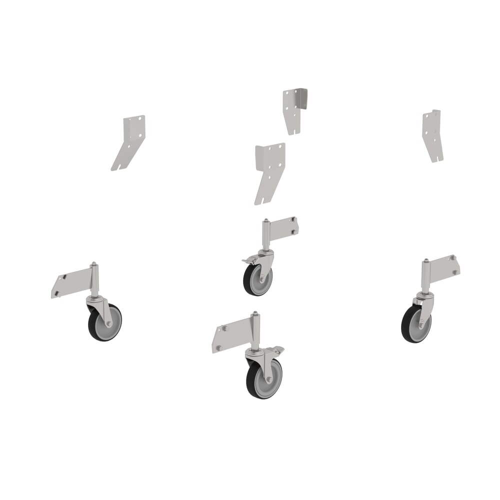Illustration du produit: Munk Kit d’équipement ultérieur roue directrice en acier inoxydable pour escalier à plate-forme accessible d'un seul côté