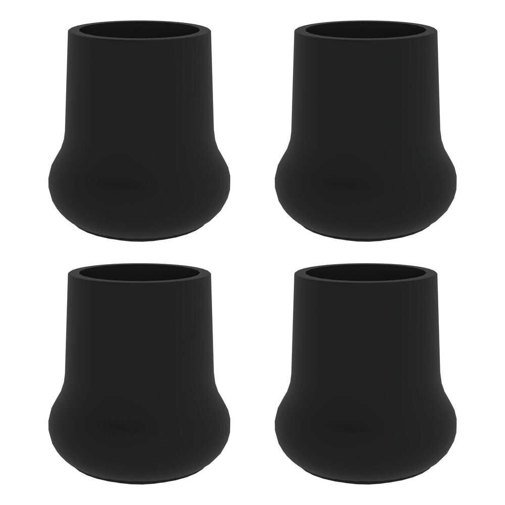 Illustration du produit: Munk Patin extérieur pour plate-forme de travail fixe en aluminium fixe ø 30 noir TPE 85 Shore