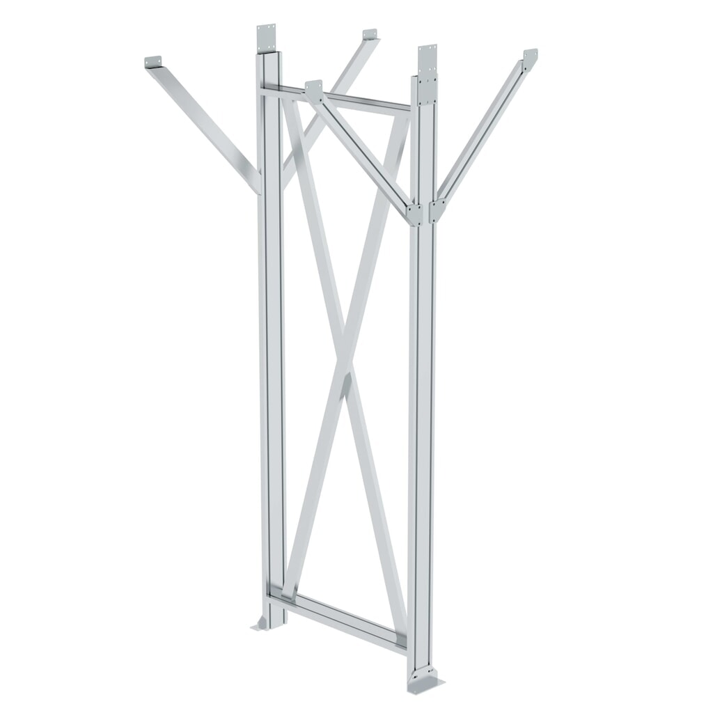 Munk Pièce de soutien pour système modulaire de passerelle, hauteur de plate-forme 1250-2499 mm Illustration du produit: Munk Pièce de soutien pour système modulaire de passerelle, hauteur de plate-forme 1250-2499 mm