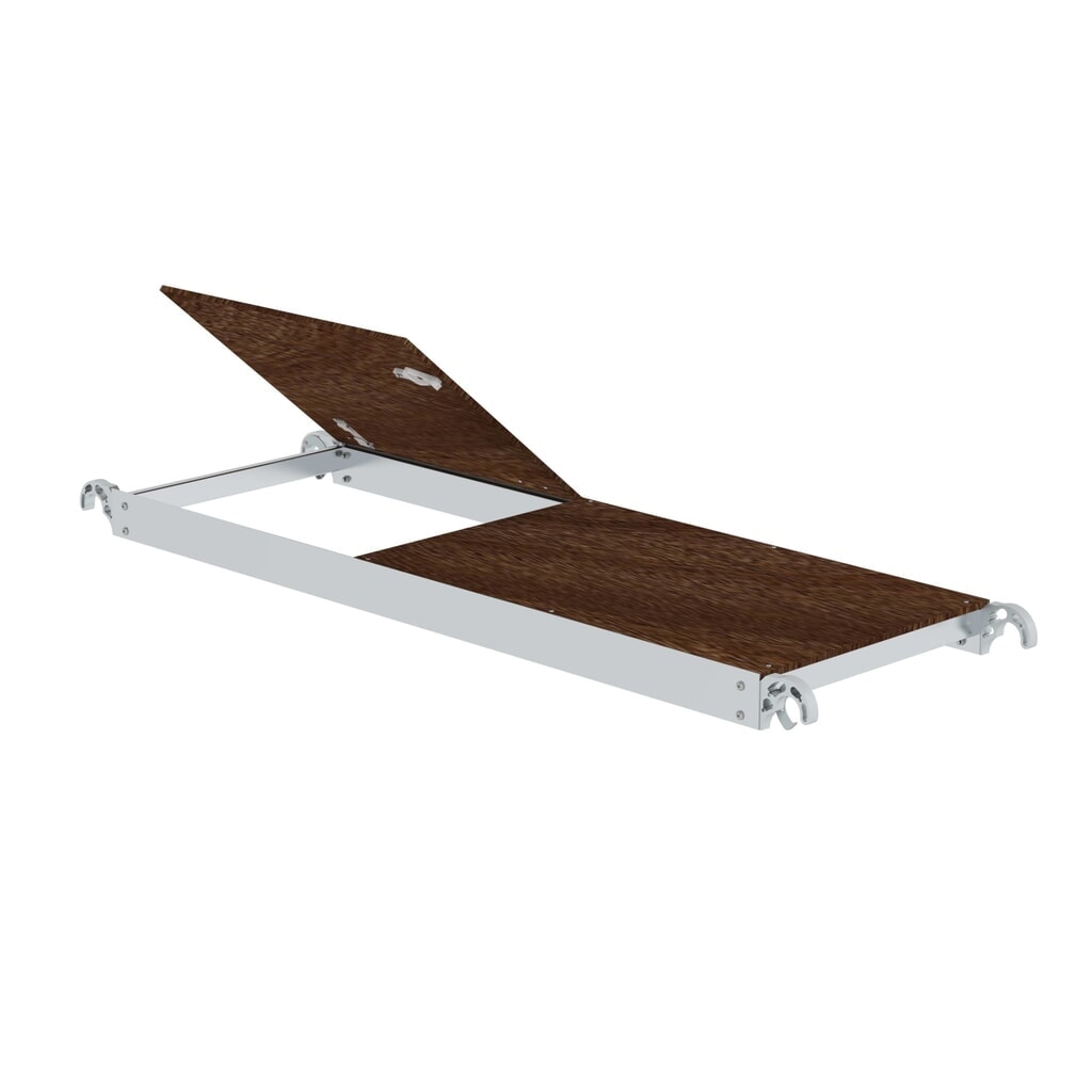 Munk Plate-forme avec trappe pour une longueur d'échafaudage de 1,8 m Illustration du produit: Munk Plate-forme avec trappe pour une longueur d'échafaudage de 1,8 m