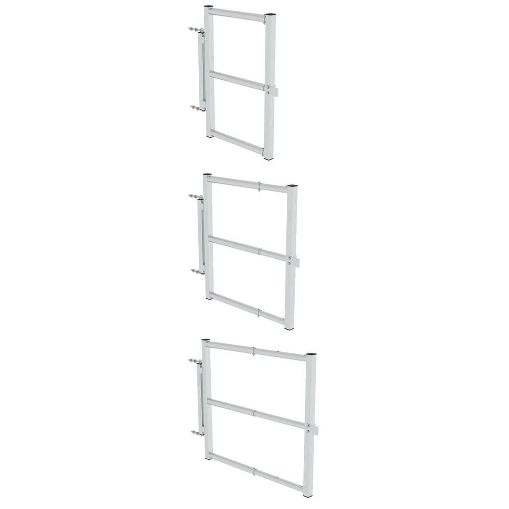 Munk Porte de sécurité télescopique pour largeur de plate-forme 600 mm / 800 mm / 1 000 mm Illustration du produit: Munk Porte de sécurité télescopique pour largeur de plate-forme 600 mm / 800 mm / 1 000 mm