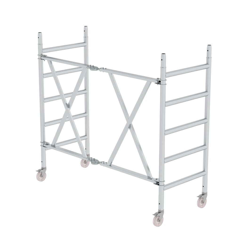 Munk Unité de cadre pliable avec roues directrices et frein de stationnement pour 115301 Illustration du produit: Munk Unité de cadre pliable avec roues directrices et frein de stationnement pour 115301