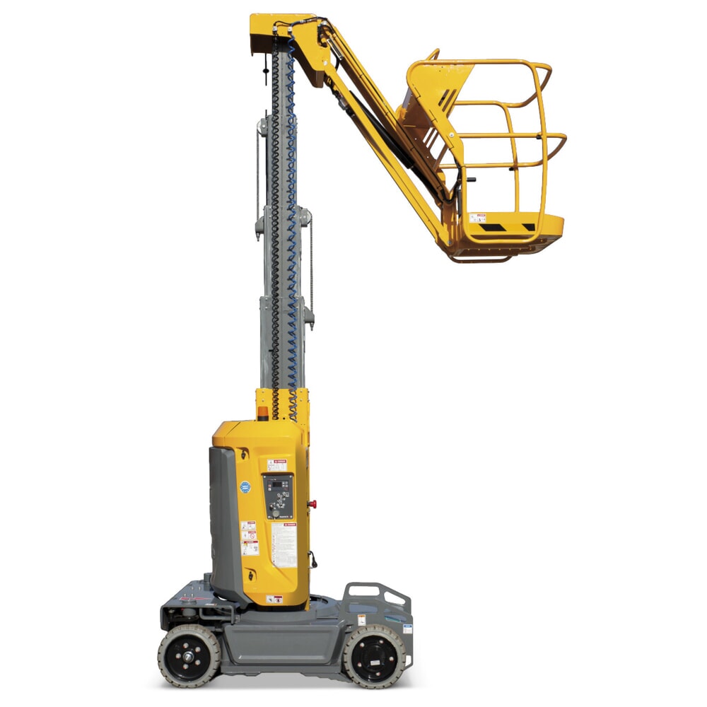 N° de l'image du produit 1 : Nacelle à mât télescopique Haulotte STAR 10, mobile, hauteur de travail 10 m, portée latérale 3 m