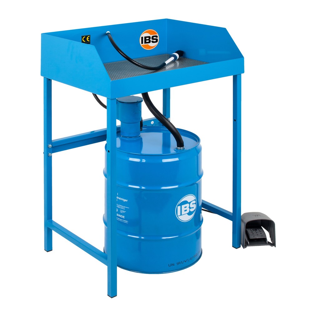 Illustration du produit: Bac de nettoyage pour petites pièces IBS pour fûts de 50 l, tôle d’acier